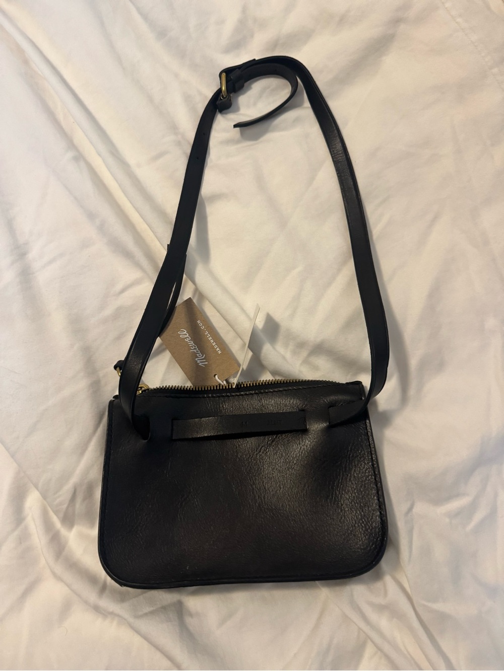 Black Leather Crossbody Bag - madewell